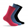 Lot de 3 paires de chaussettes unies en coton