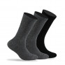 Lot de 3 paires de chaussettes unies en coton mélangé