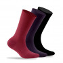 Lot de 3 paires de chaussettes unies en coton mélangé
