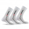 Lot de 3 mi chaussettes homme sport à côtes