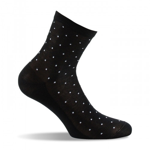 socquettes fines plumetis noir