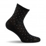 socquettes fines plumetis noir