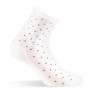 socquettes fines plumetis blanc