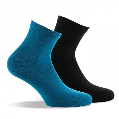 lot de 2 socquettes bleu noir fabriquer en France