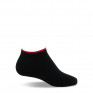 1 paire d'invisible noir avec un liseré rouge
