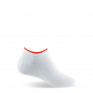 1 paire d'invisible blanc avec un liseré orange