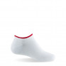 1 paire d'invisible blanc avec un liseré rouge
