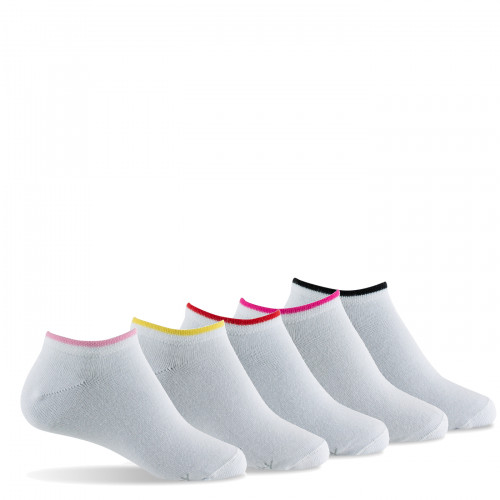 Lot de 5 paires d'invisibles enfant en coton blanc
