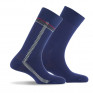 Lot de 2 mi chaussettes baguette plus unie