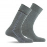 Lot de 2 mi chaussettes baguette plus unie