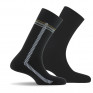 Lot de 2 mi chaussettes baguette plus unie