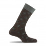 Mi chaussettes fantaisies floral marron