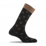 Mi chaussettes fantaisies floral noir
