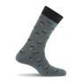 Mi chaussettes fantaisies floral gris