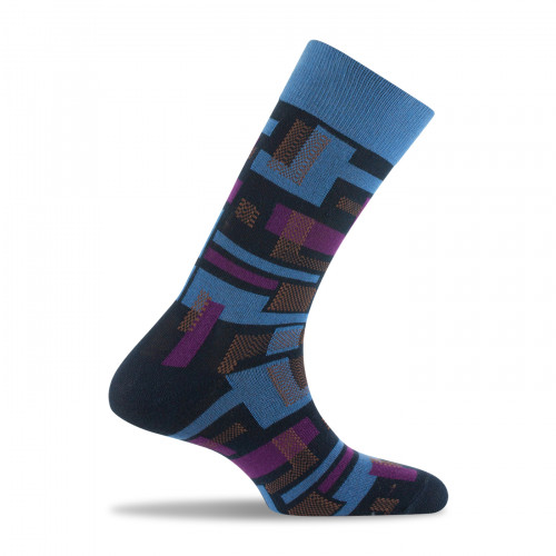 Mi chaussettes homme fantaisies bleu