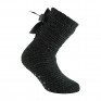 Chausson femme cocooning noir anti dérapant noir.