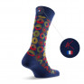 Mi chaussettes homme forme géométrique fabriquées en France marine