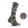 Mi chaussettes homme forme géométrique fabriquées en France grise