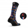 Mi chaussettes homme forme géométrique fabriquées en France noir