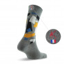 Mi chaussettes homme forme géométrique fabriquées en France grise