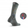 Mi chaussettes homme graphique fabriquées en France grise