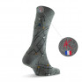 Mi chaussettes homme graphique fabriquées en France grise
