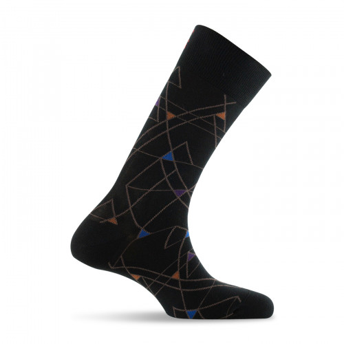 Mi chaussettes homme graphique fabriquées en France noir