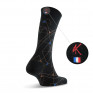 Mi chaussettes homme graphique fabriquées en France noir
