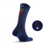 Mi chaussettes homme rayures décalées marine