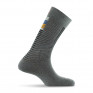 Mi chaussettes homme rayures décalées grise