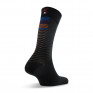 Mi chaussettes homme rayures décalées noir