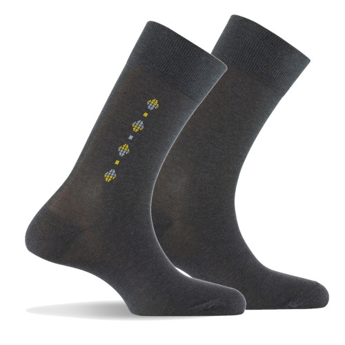 Lot de mi chaussettes homme classique fabriquées en France