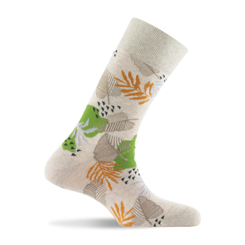 Mi chaussettes homme fantaisies écru
