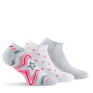 Pack de 3 invisible en coton femme blanc gris