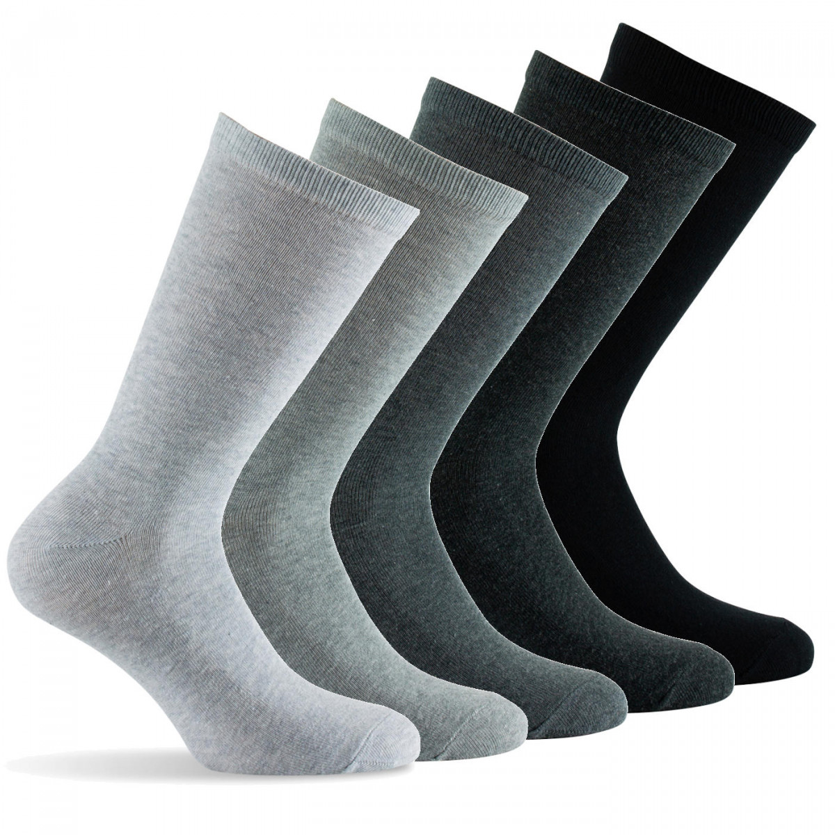 Lot de cinq paires de chaussettes en coton